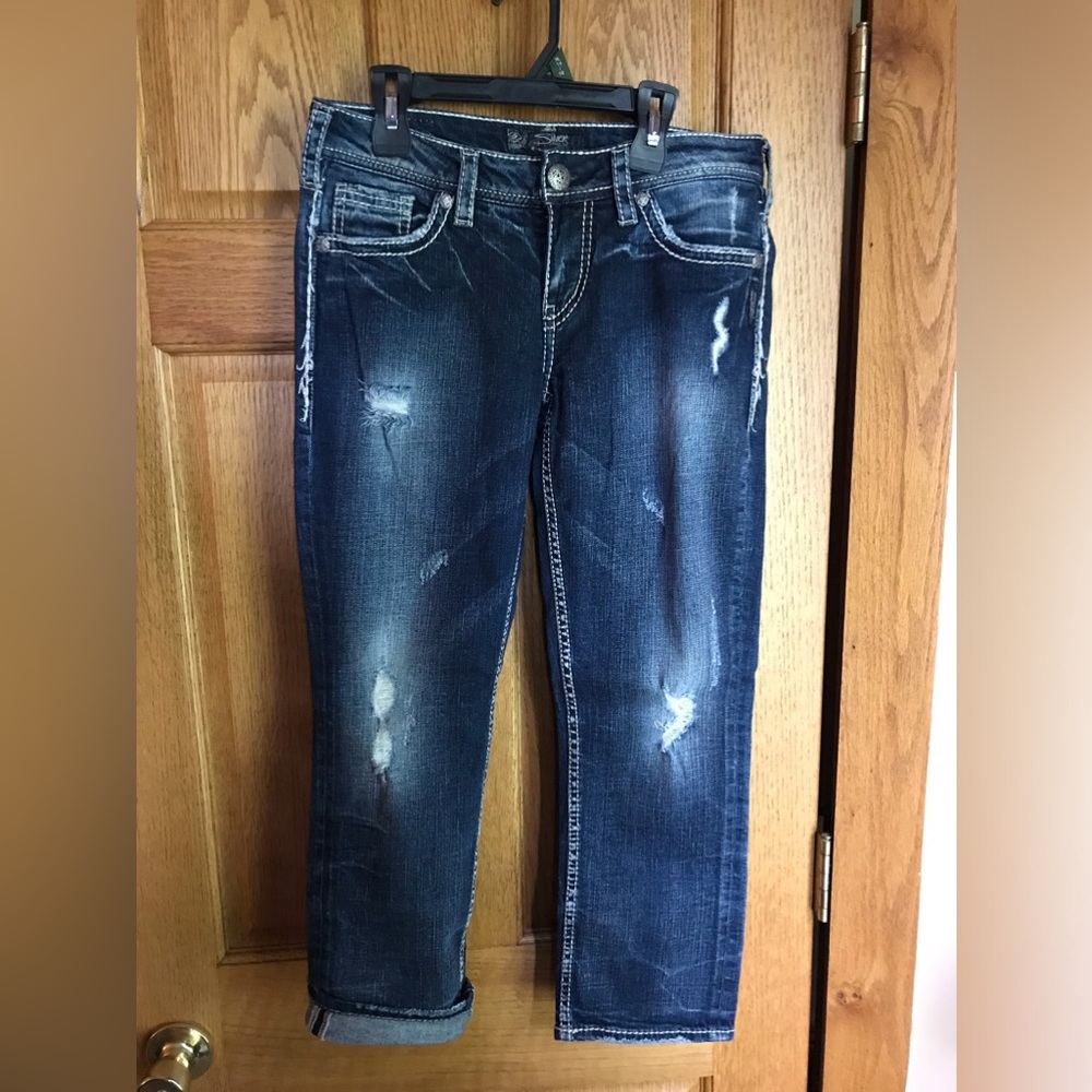 Women's SILVER AIKO Cropped Jeans 27